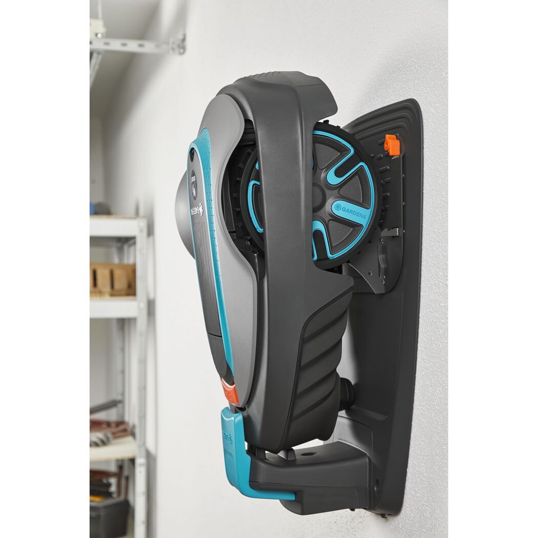 Gardena Sileno minimo Mähroboter in Wandhalterung