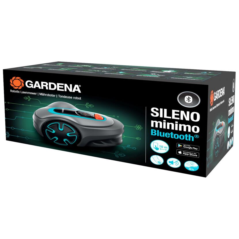 Gardena Sileno minimo Mähroboter in Verpackung
