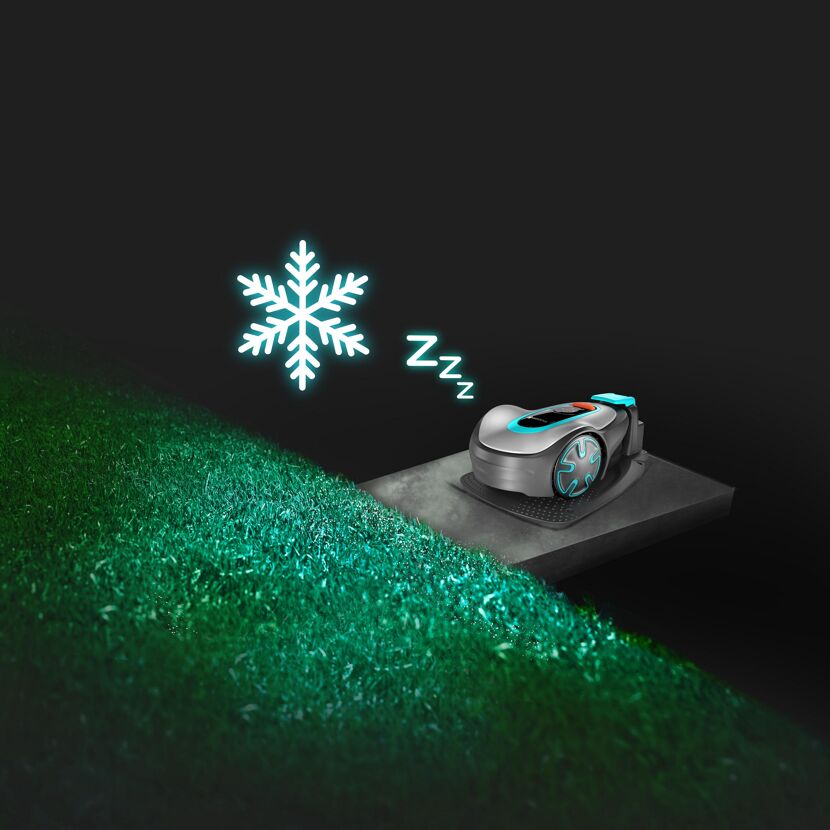 Mähroboter SILENO minimo im Wintermodus