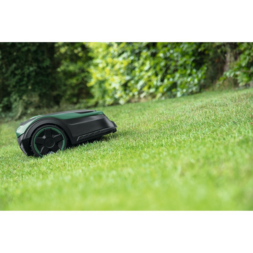 Mähroboter Indego S 500 mäht Rasen