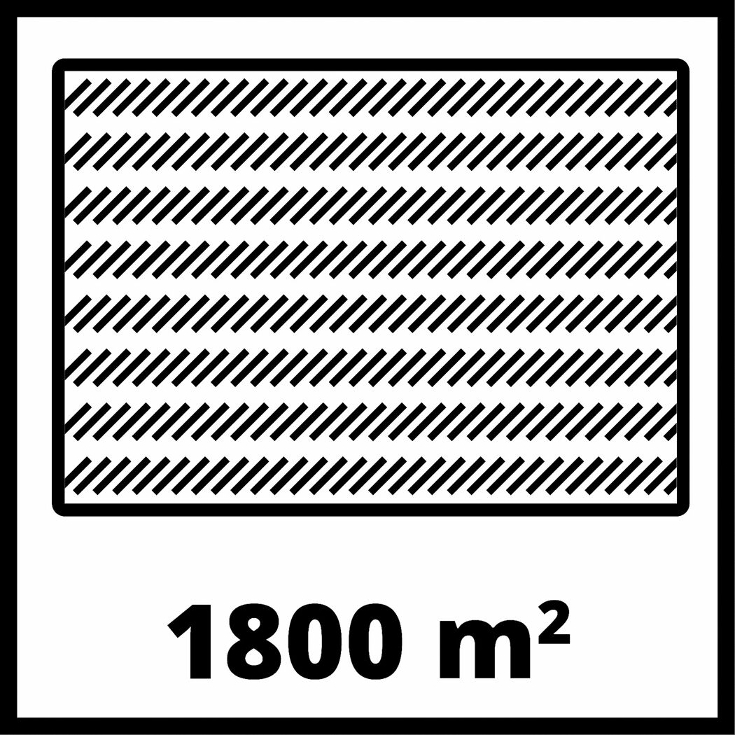 Schraffierte Fläche mit der Beschriftung 1800 m²