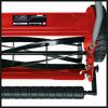 Nahaufnahme der Klingen des Einhell Spindelmähers 'GC-HM 300'.