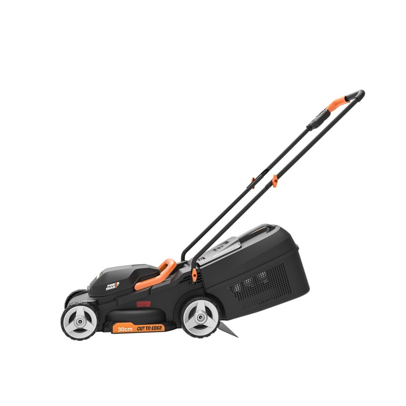 Akku-Rasenmäher Worx 20V von der Seite