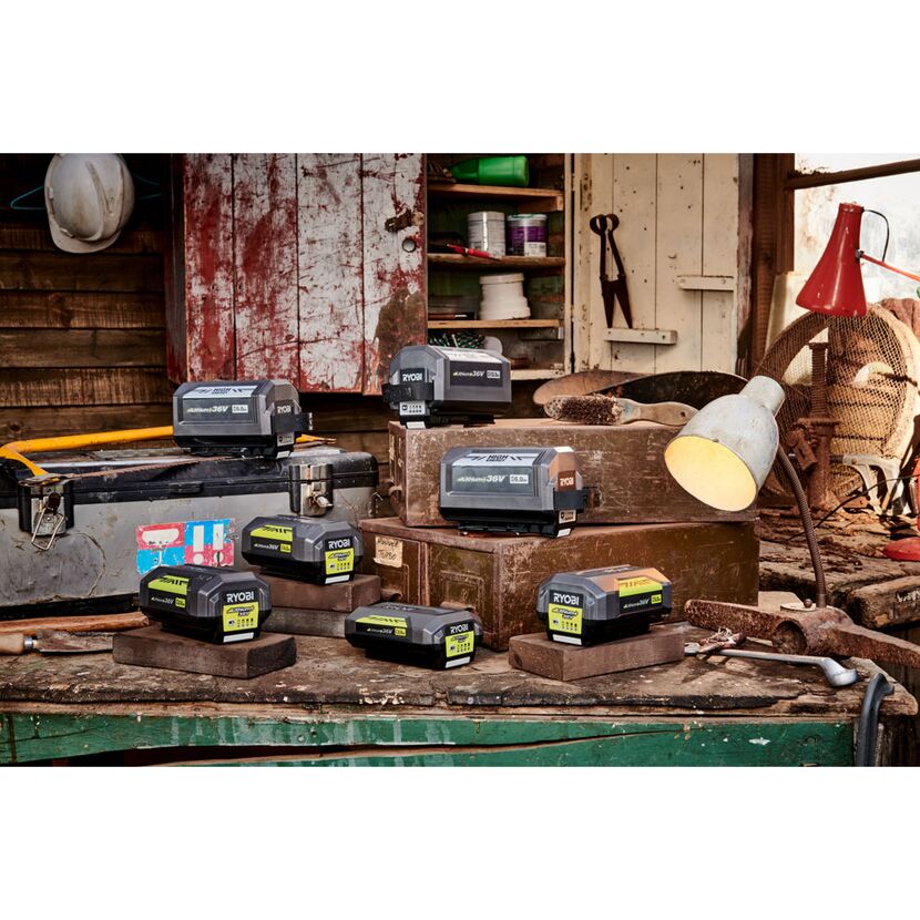 Ryobi 36V Akkus in verschiedenen Größen