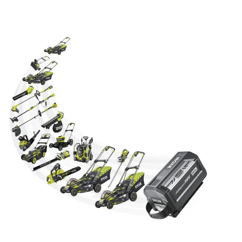 Ryobi Akku-Gartengeräte und Akku