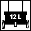 Schwarzer Streuwagen mit der Aufschrift 12L