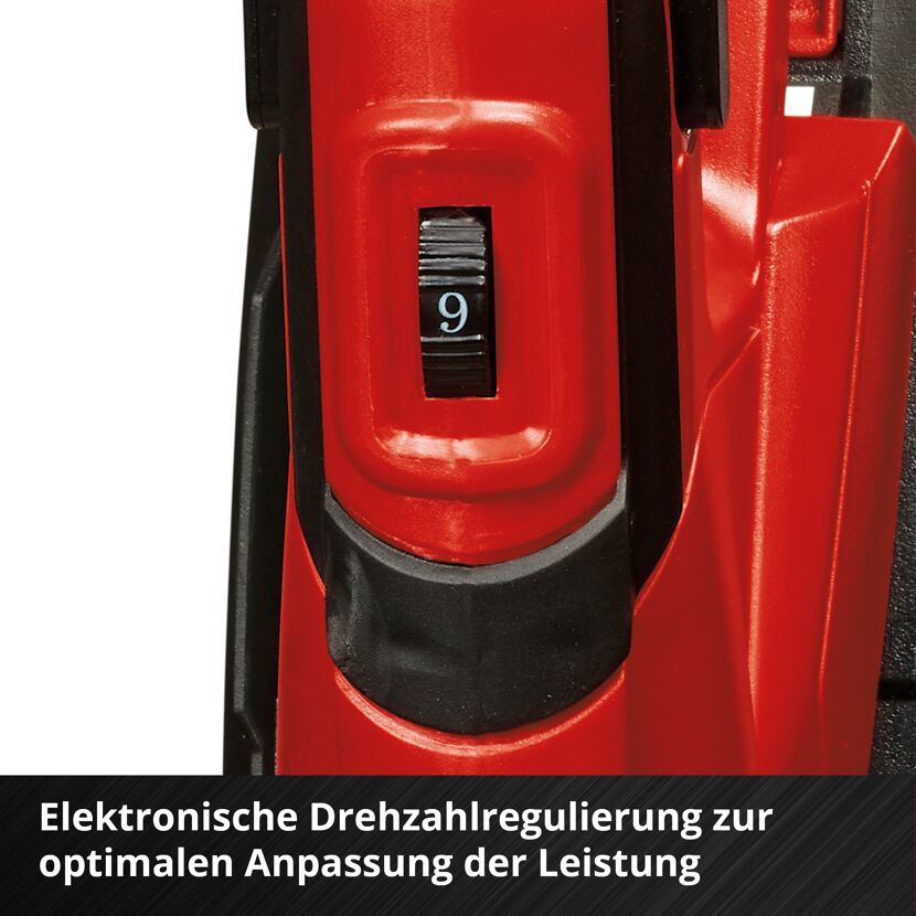 Drehzahlregler an der Einhell Bodenhacke