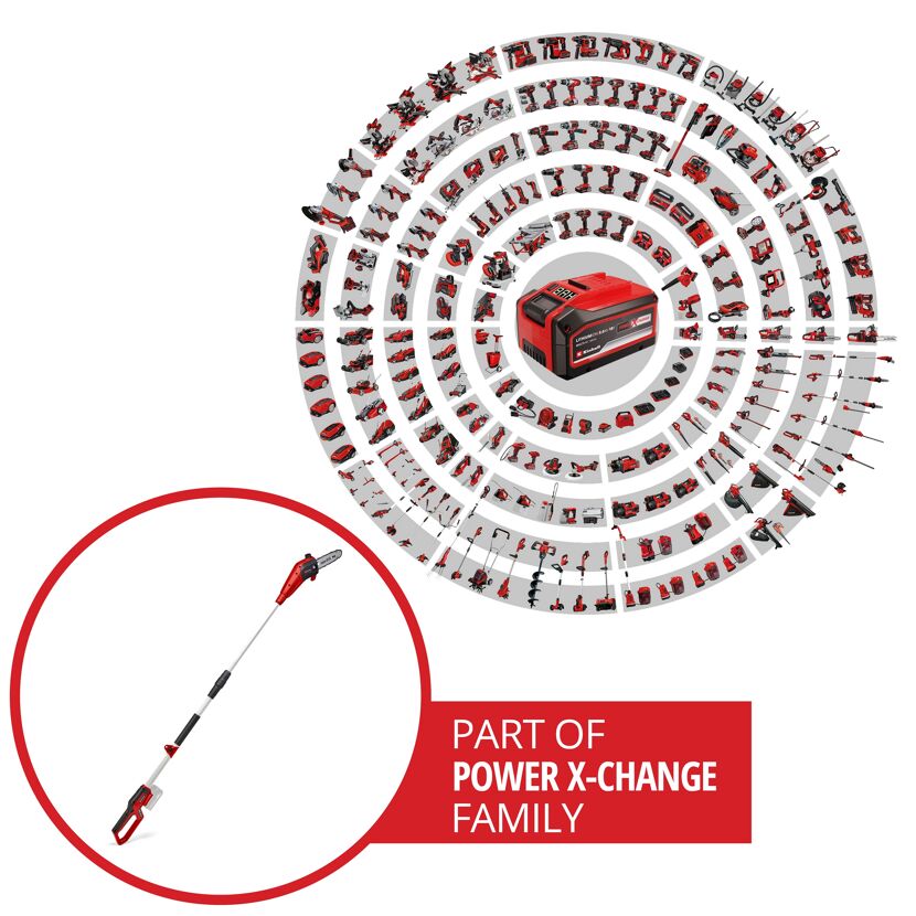 Einhell Power X-Change Akku-Hochentaster und viele weitere Gartengeräte