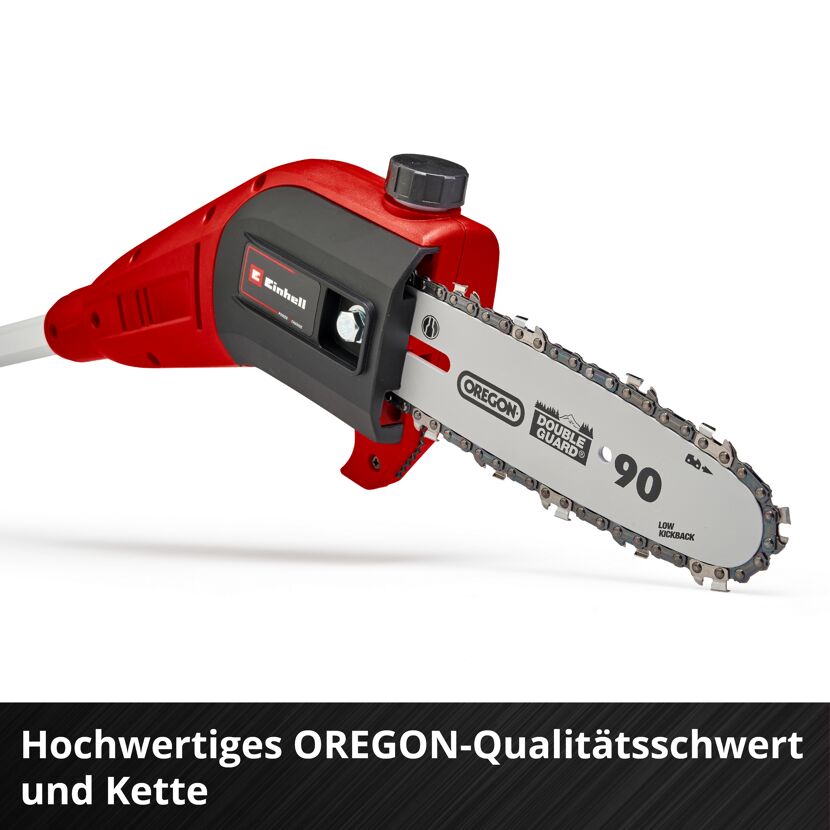 Einhell Akku-Hochentaster mit OREGON Qualitätsschwert und -kette