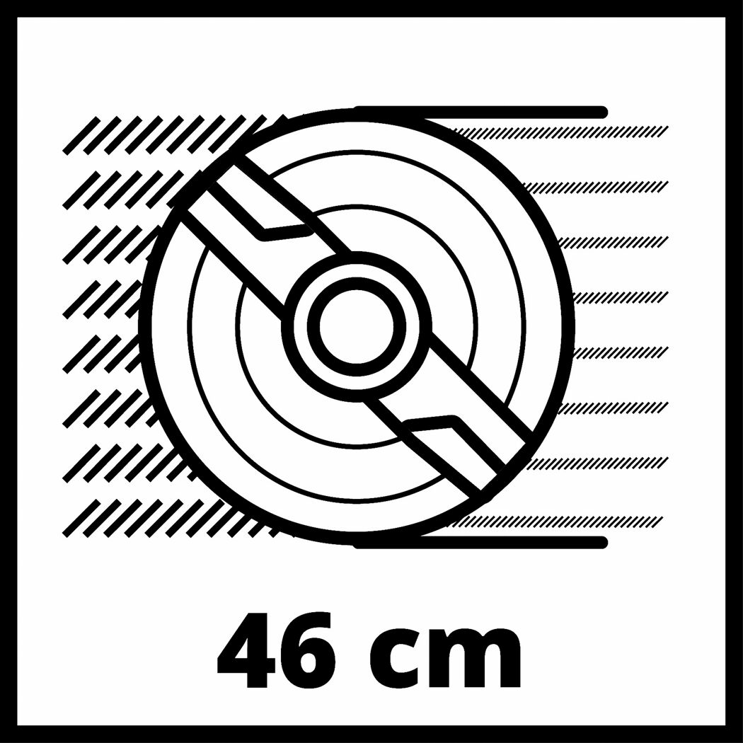 Schnittbreite 46 cm