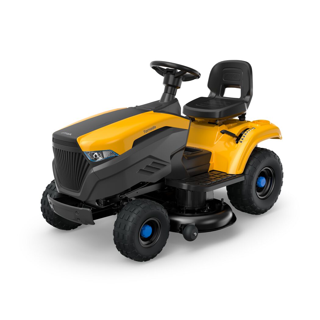 Gelber Akku-Traktor Tornado 398e