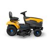 Gelber Akku-Traktor Tornado 398e von der Seite