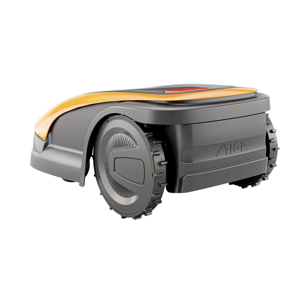 Rasenroboter von hinten