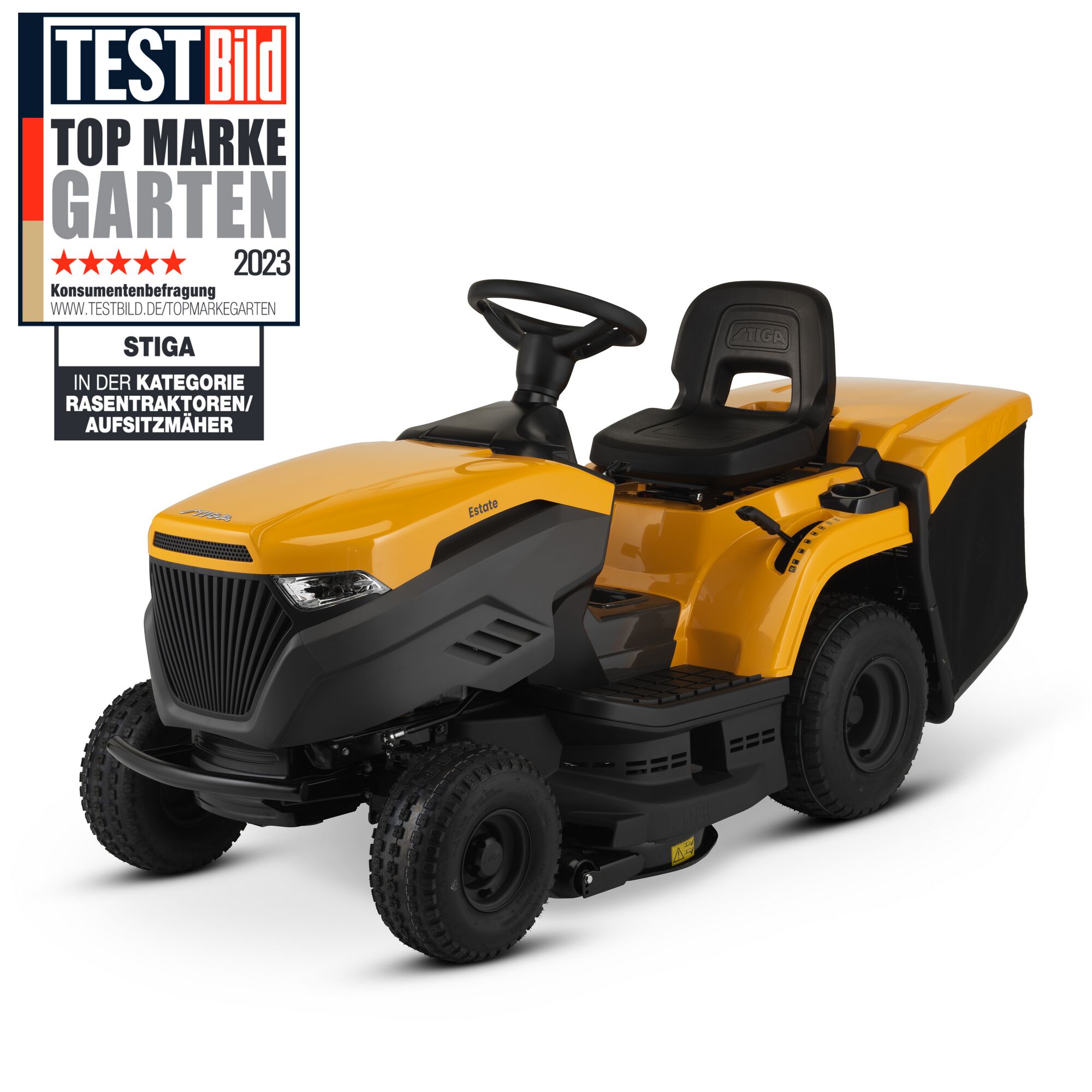 STIGA Aufsitzmäher Estate gelb-schwarz
