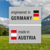 Entwickelt in Deutschland, hergestellt in Österreich.