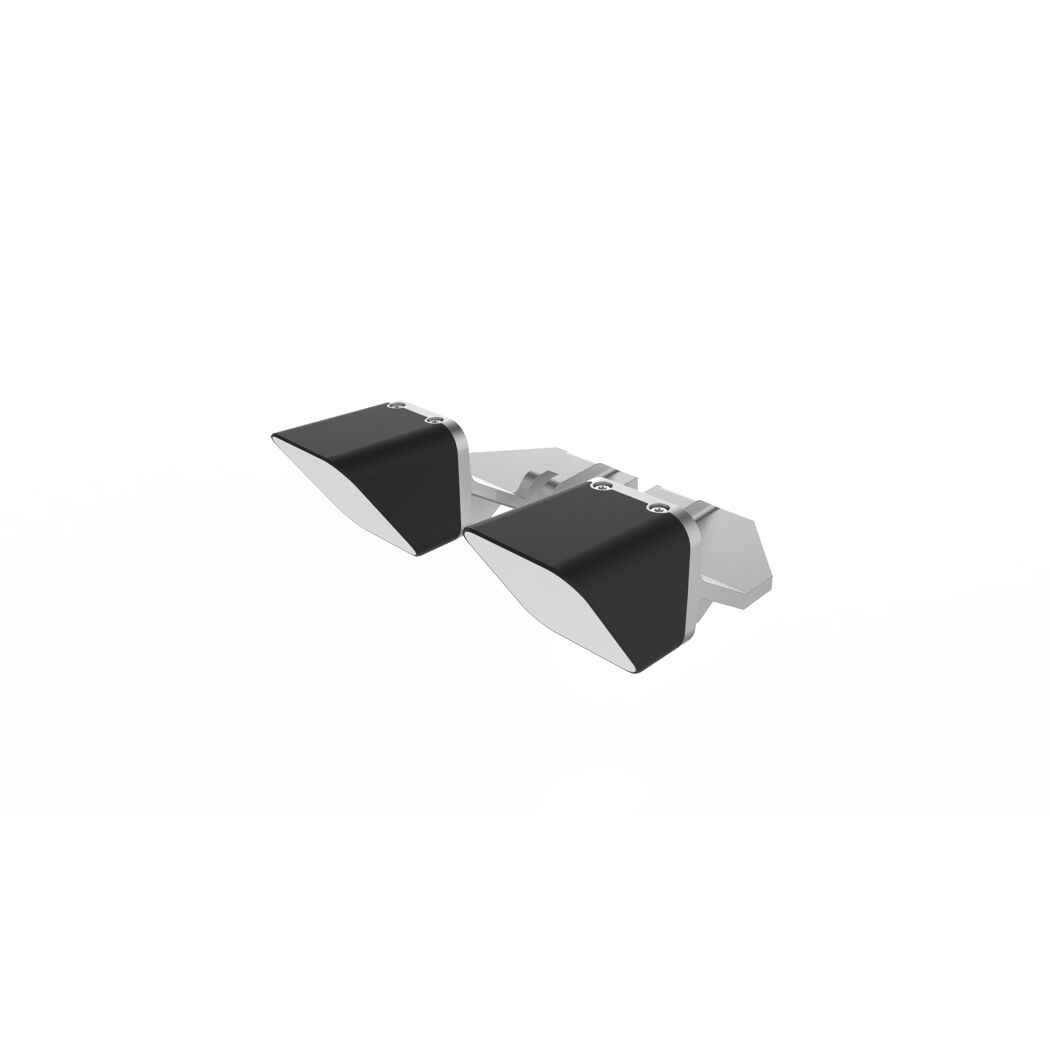 Zwei schwarze Lichtmodule für Worx Vision Mähroboter