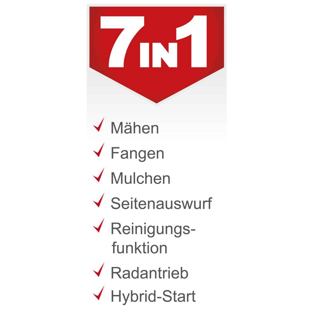 Benzin-Rasenmäher 'MS173-51E' 3 kW 1600 m²