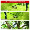 5 in 1 Anwendungsbeispiele: Rasentrimmer, Motorsense und Hochentaster