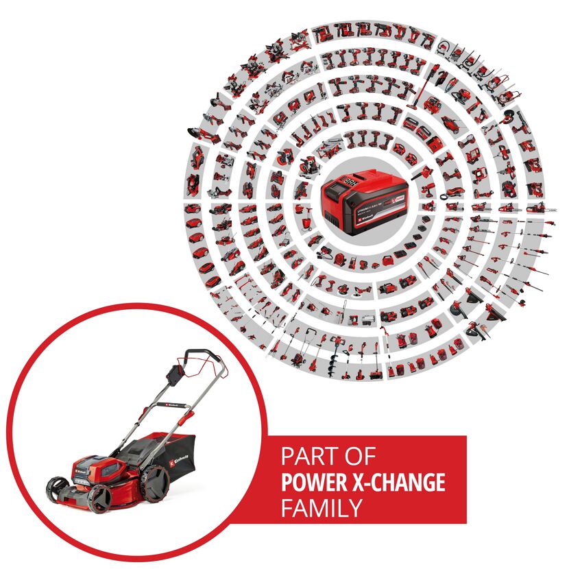 Einhell Power X-Change Familie: Rasenmäher und viele weitere Geräte