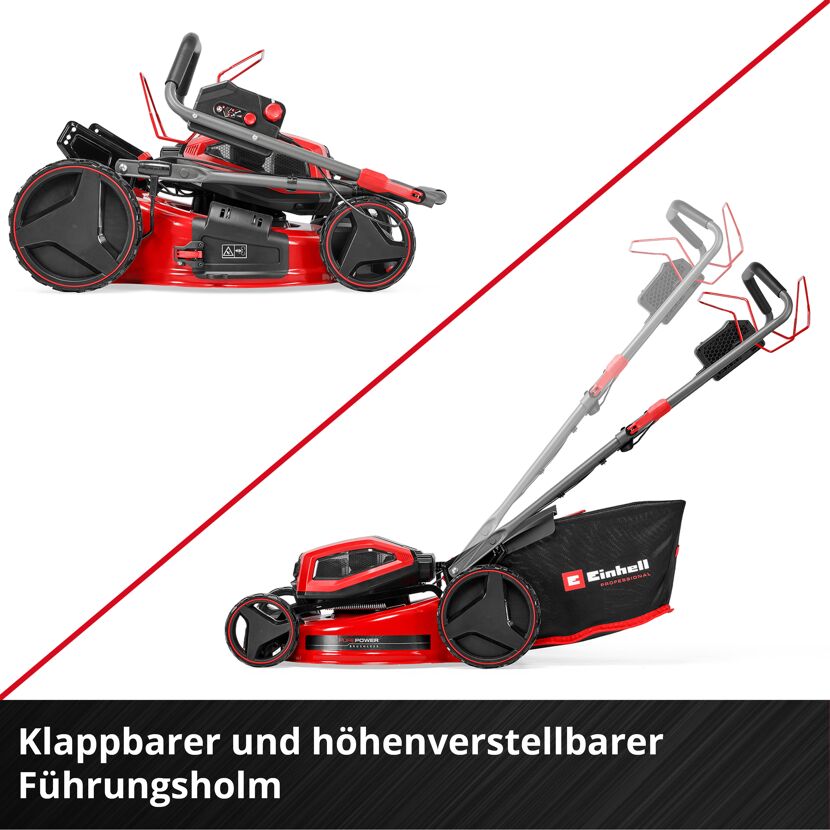 Akku-Rasenmäher 'GP-CM 36/52 S Li BL' Professional 4 x 18 V Akkus, bis 1200 m²