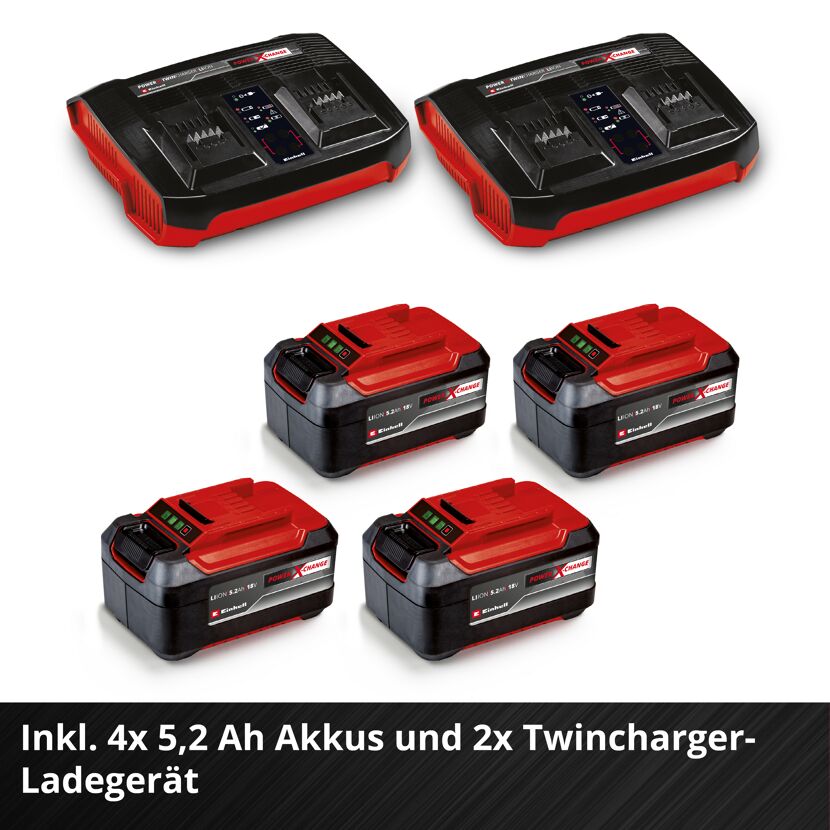 Akku-Rasenmäher 'GP-CM 36/52 S Li BL' Professional 4 x 18 V Akkus, bis 1200 m²