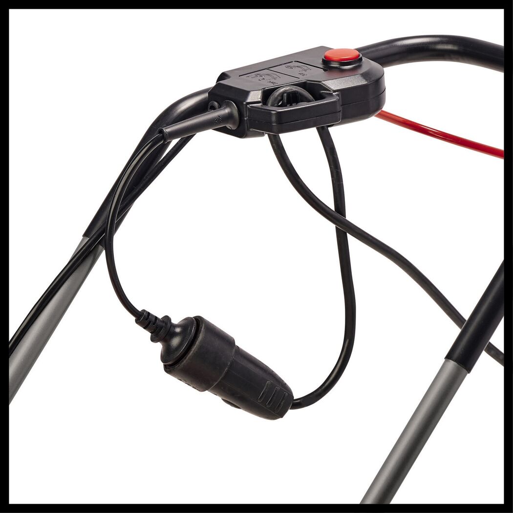 Ein-/Ausschalter und Kabel des Elektromähers GC-EM 1800/43