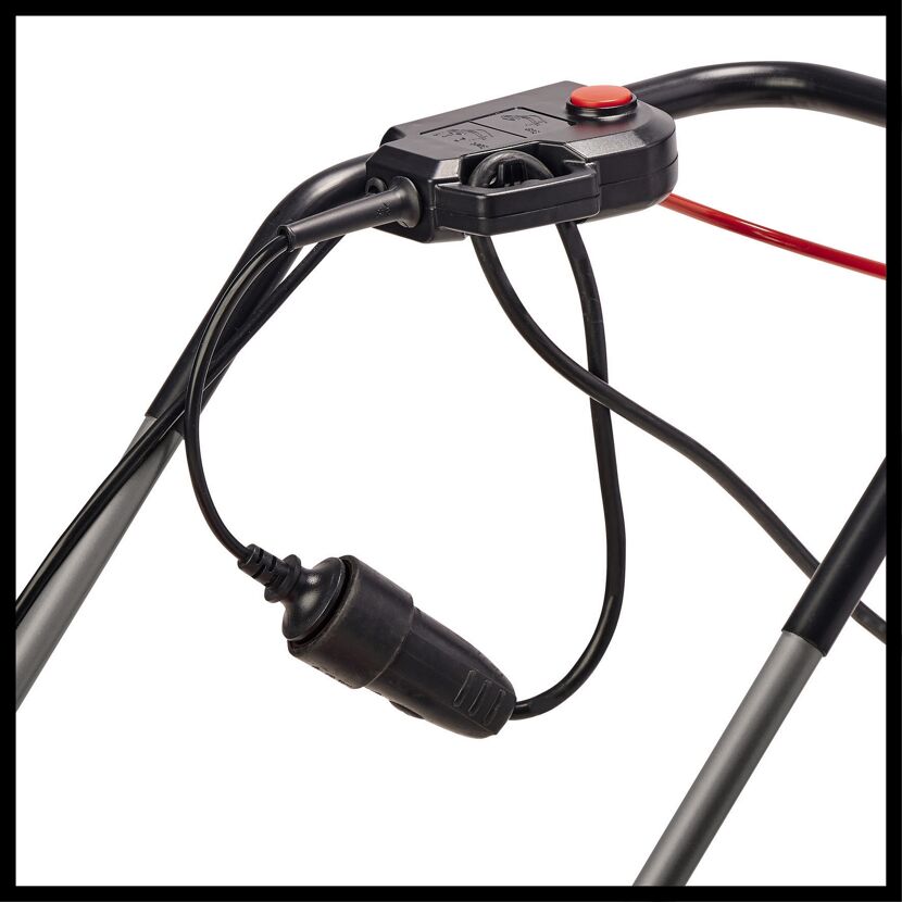 Ein-/Ausschalter und Kabel des Elektromähers GC-EM 1800/43