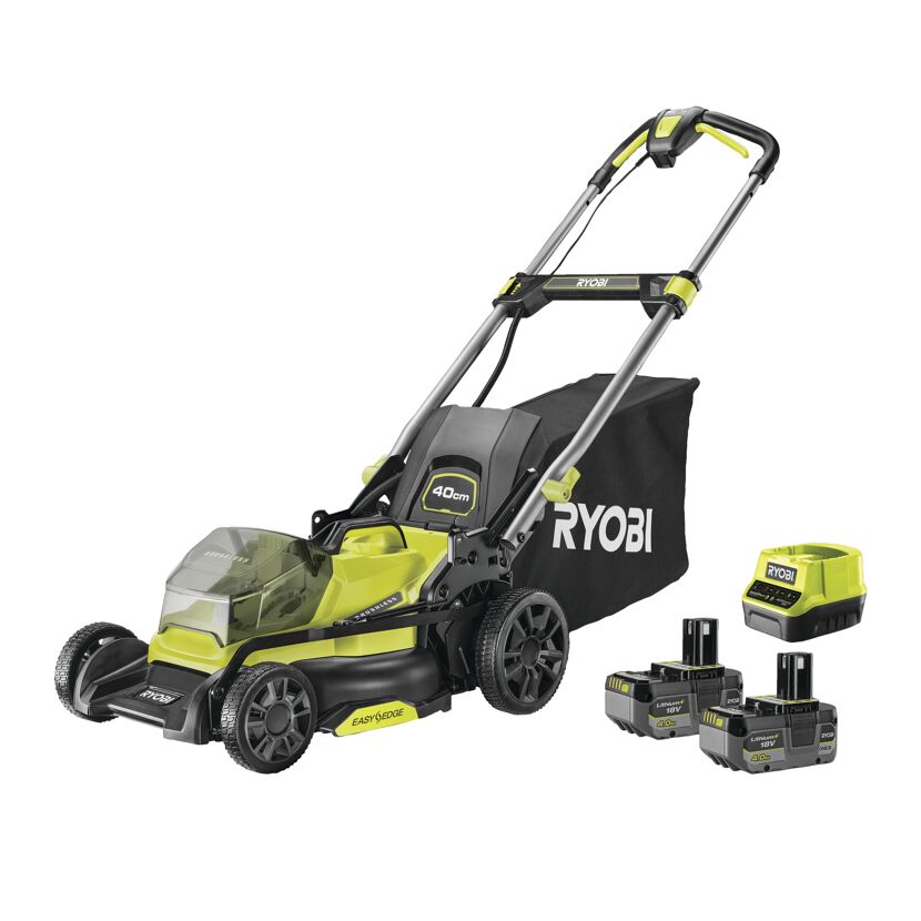 Akku-Rasenmäher 'ONE+ RY18LMX40C-240' 18 V mit 2 Akkus, bis 500 m²