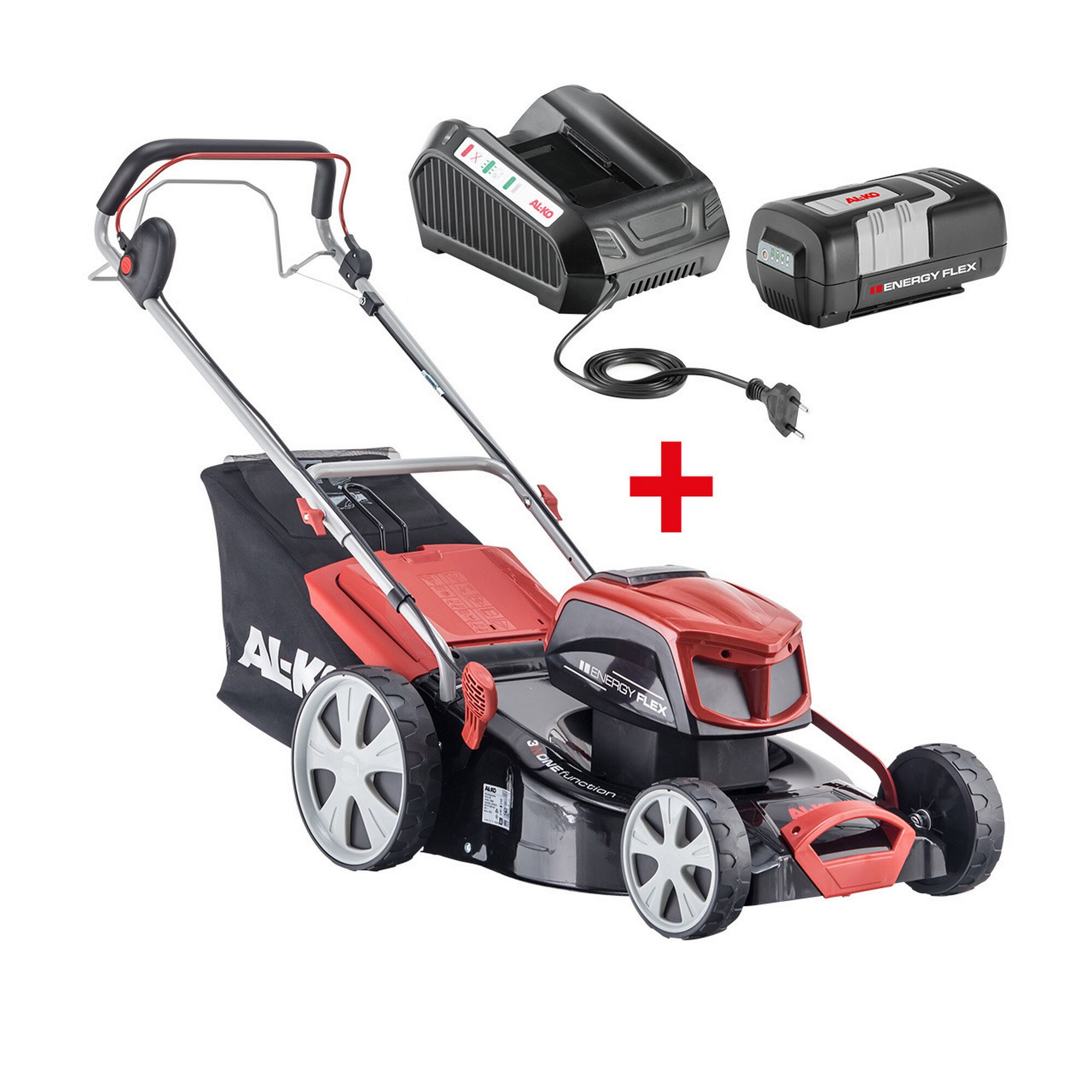 AL-KO Akku Rasenmäher 46,9 Li SP mit Ladegerät und Akku