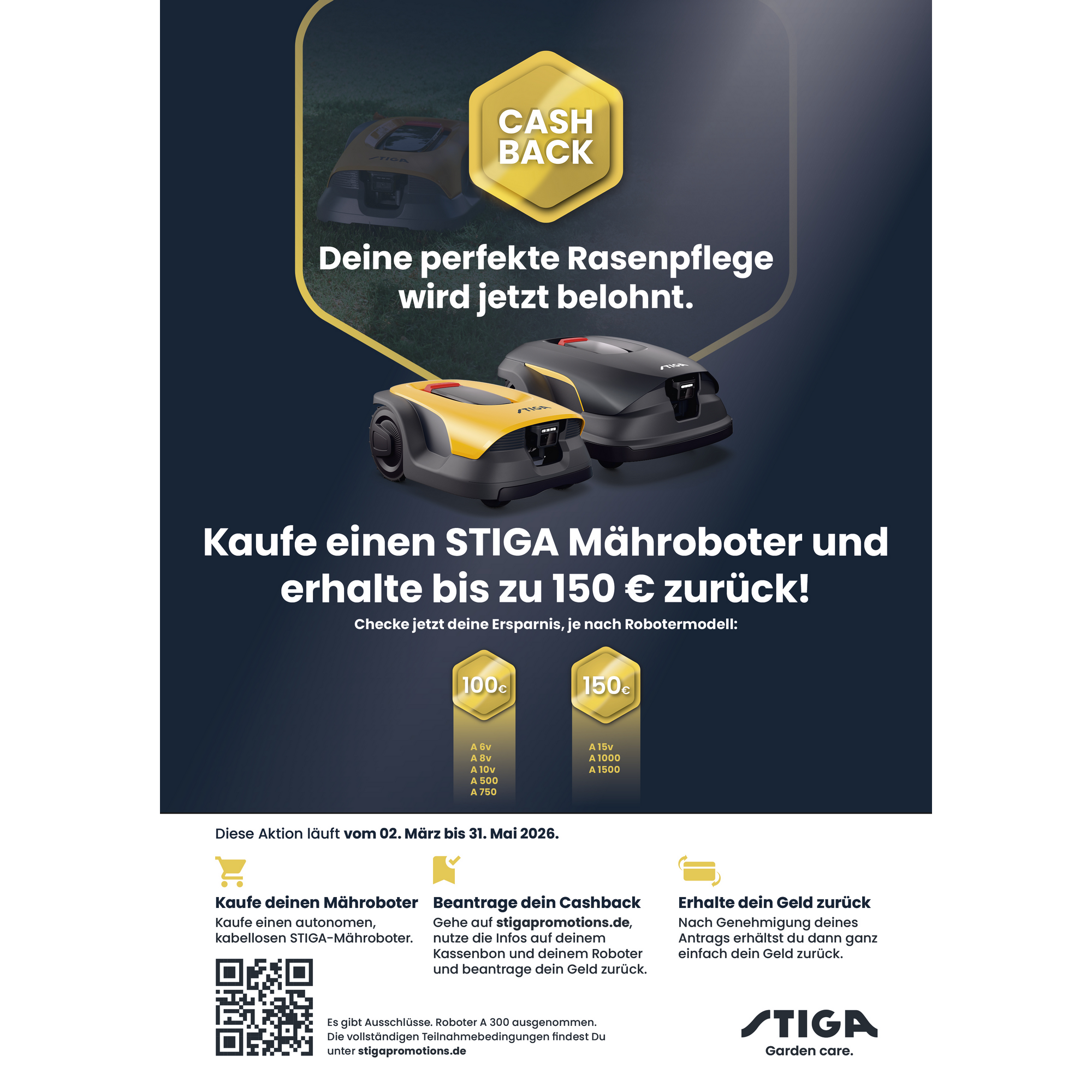 Mähroboter 'A 1000' kabellos bis 1000 m²