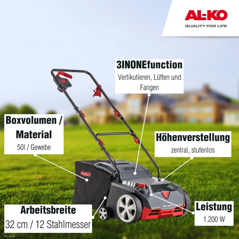 AL-KO Vertikutierer mit Fangkorb