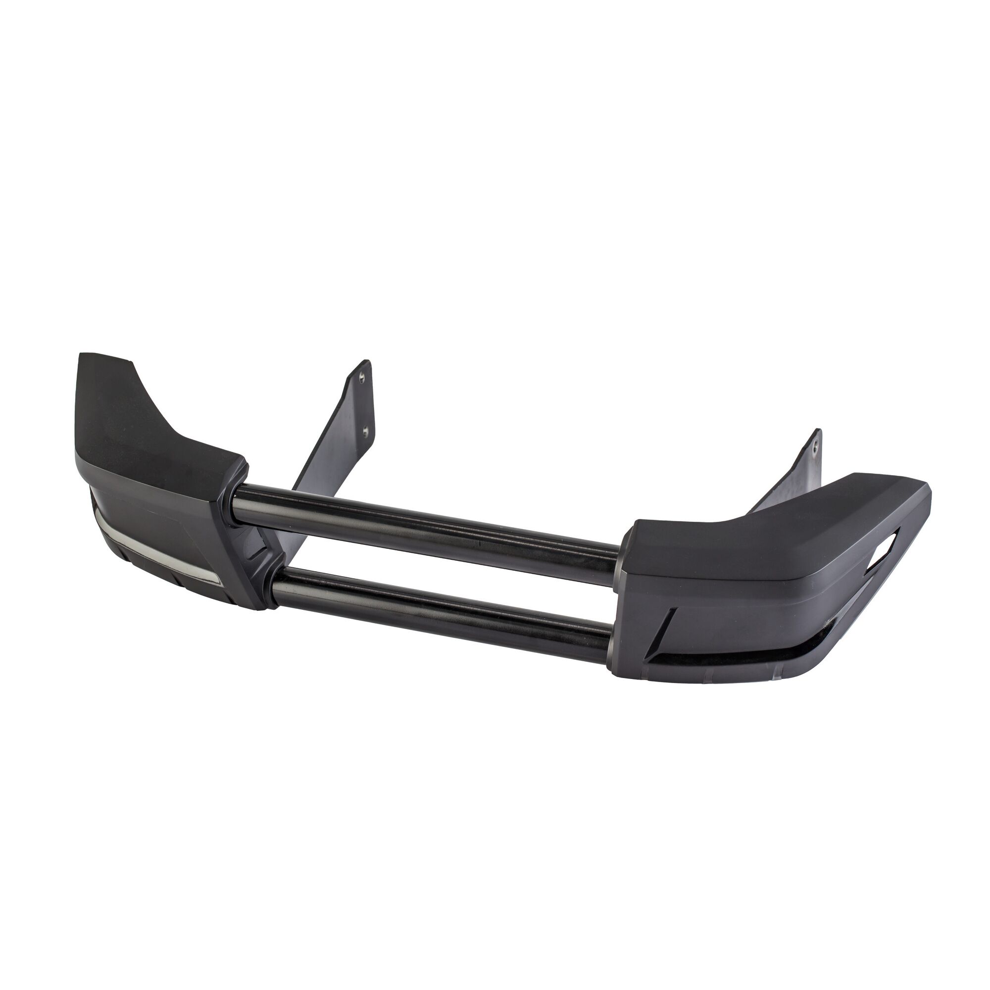 Schwarze Stoßstange mit Rammschutz