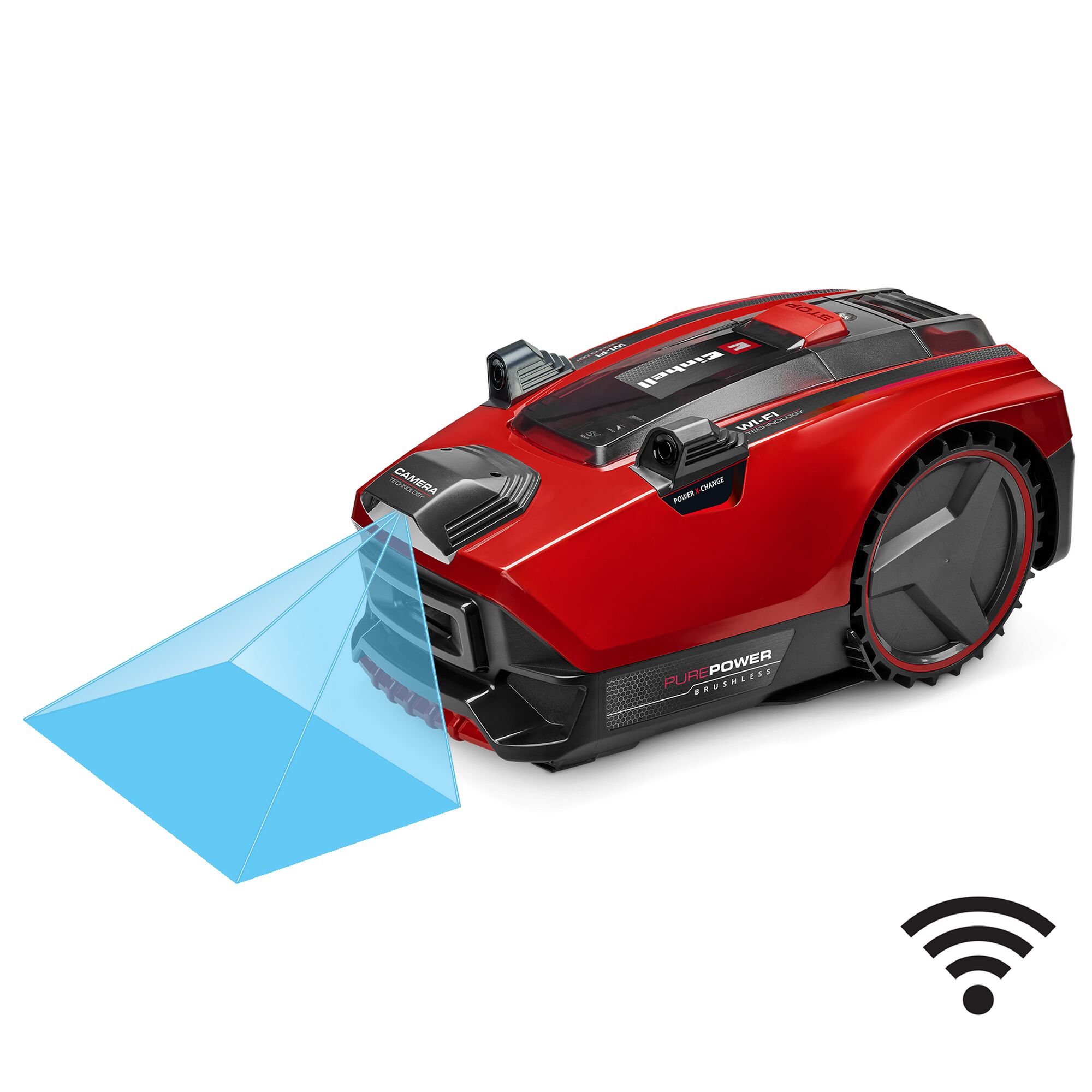 Roboter-Rasenmäher mit Kamera