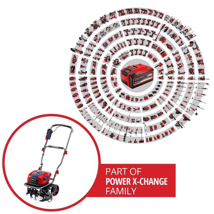 Einhell Power X-Change Akku-Gartenfräse