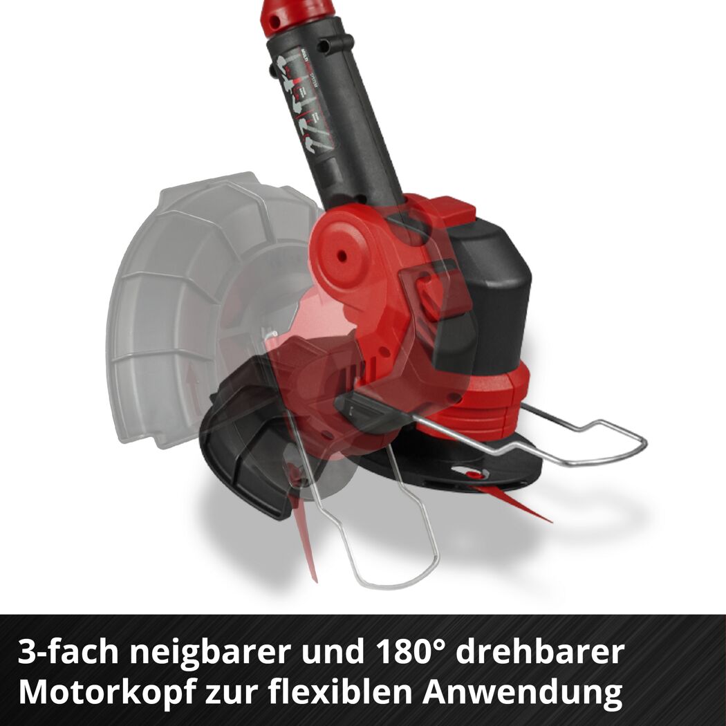 Rasentrimmer mit rotierendem Mähkopf