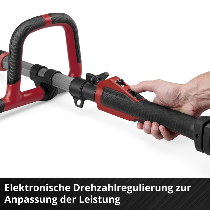Hand bedient Drehzahlregler an Akku-Sense