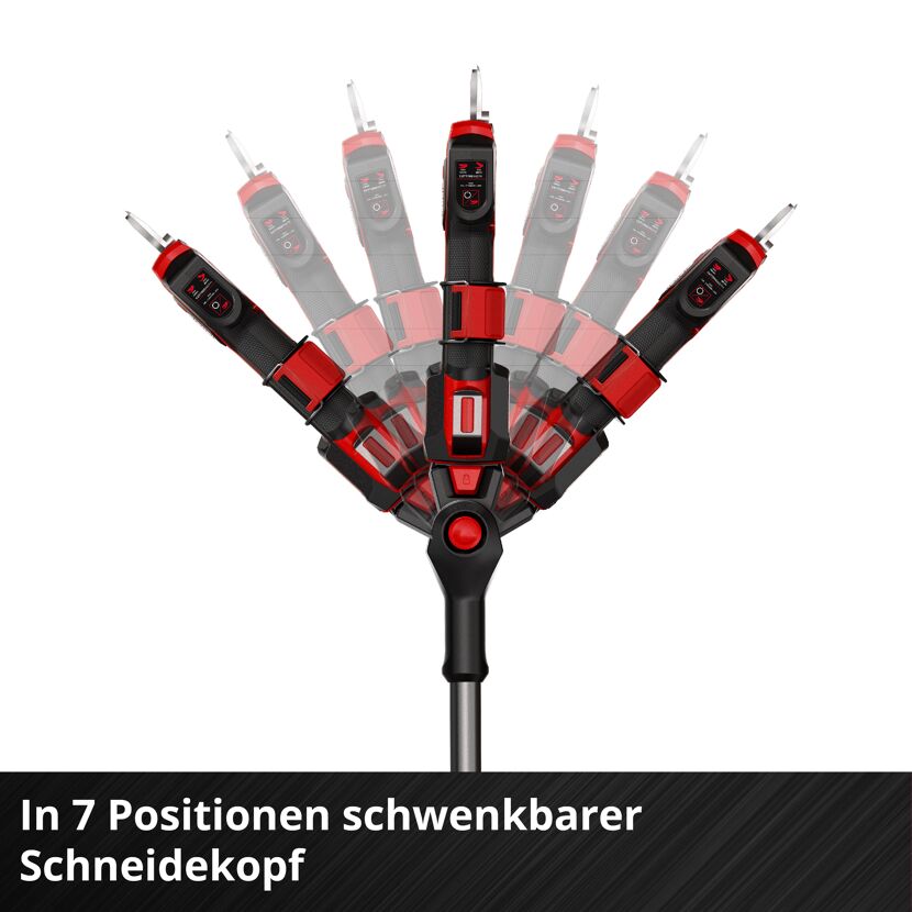 Schwenkbarer Schneidekopf