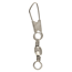 Tönnchenwirbel mit Karabiner Eisen brüniert 10 Stück Gr. 8