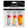 Drei Blinker von Westline in Silber, Gold und Orange.
