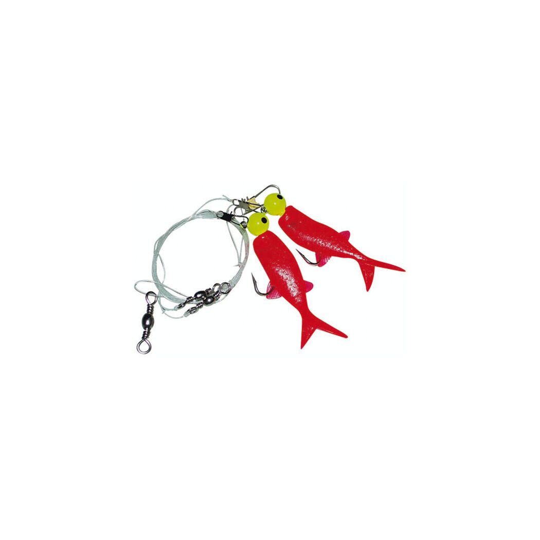 Rotes Pilkvorfach mit zwei Haken