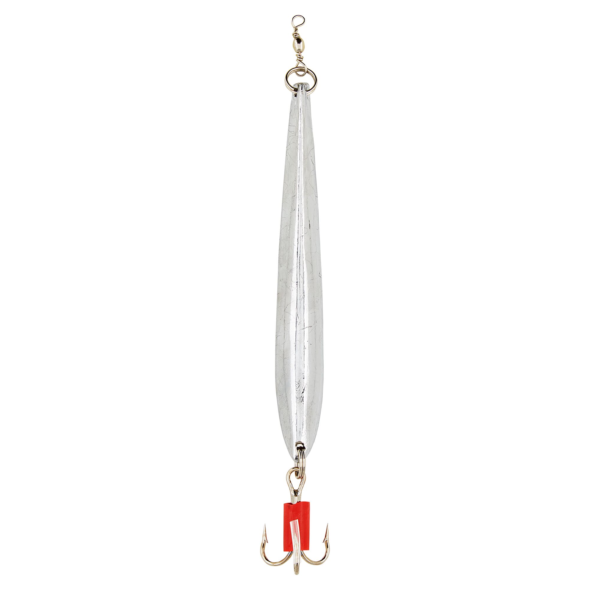 Silberner Berg Pilk mit rotem Haken