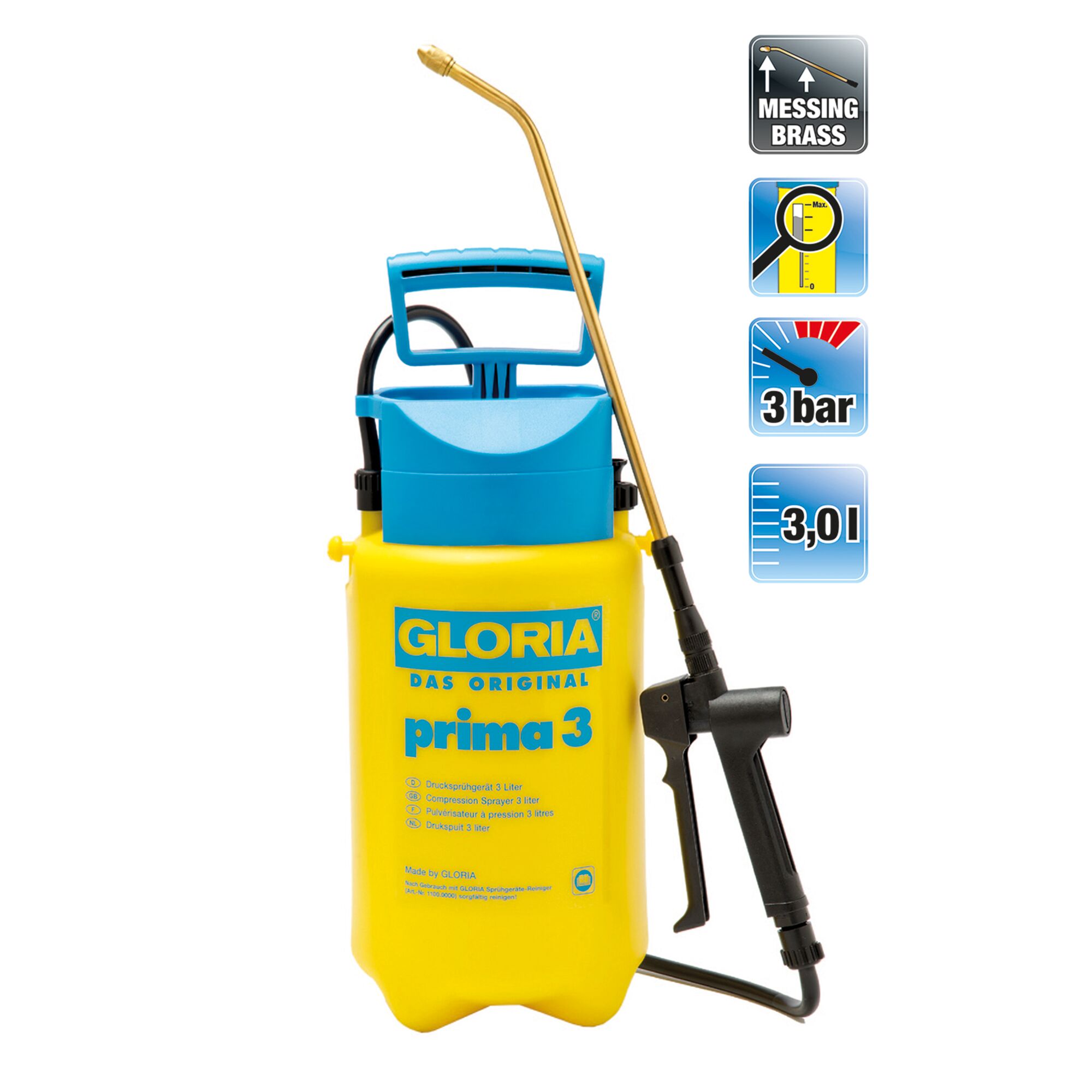 Drucksprühgerät Gloria prima 3, 3 Liter