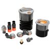 Komplett-Set Sprinklersystem, mit Versenk-Viereckregner