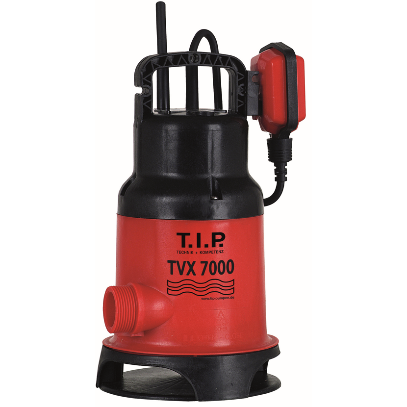 Rote Tauchpumpe TVX 7000 von T.I.P.
