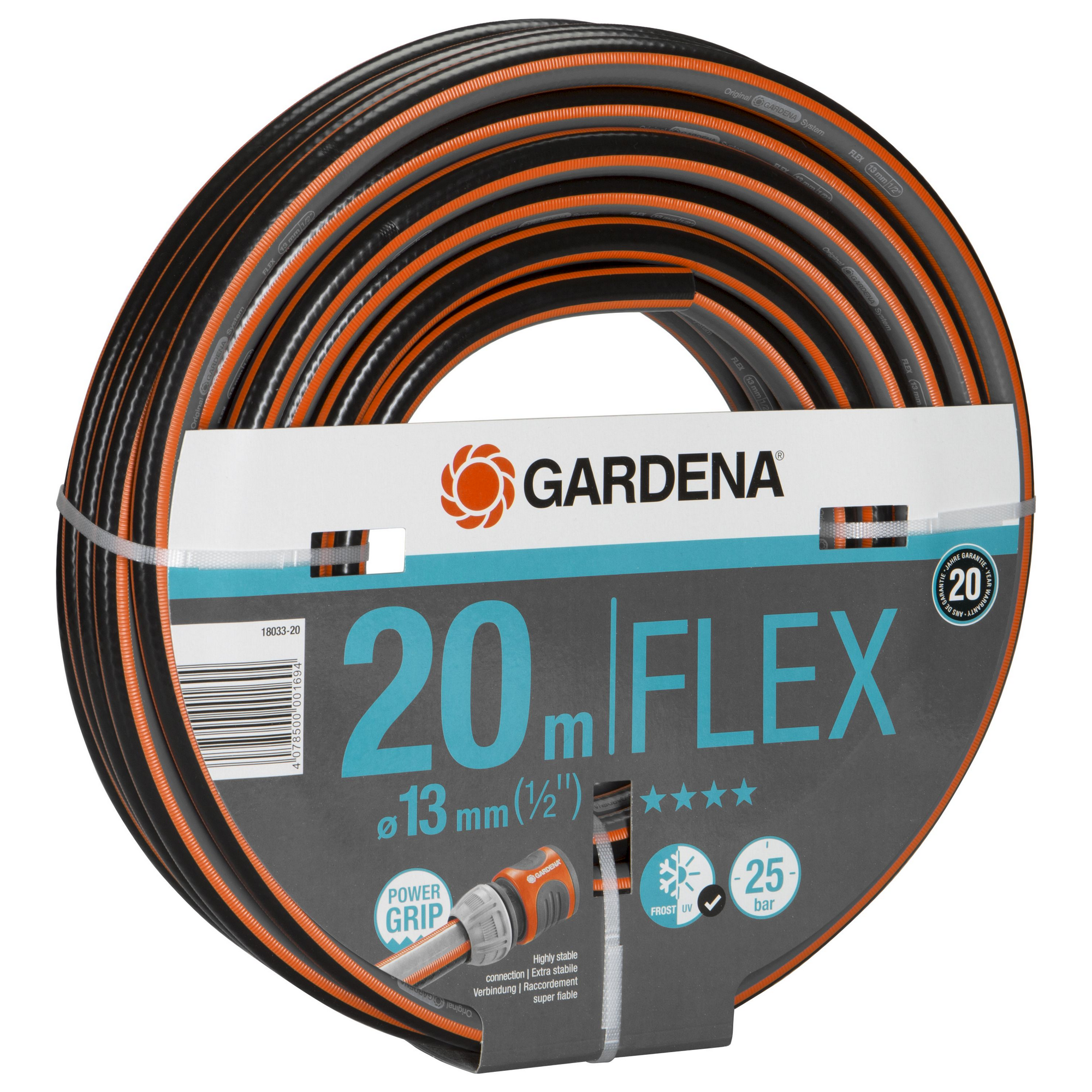 Gardena Gartenschlauch ‚Comfort Flex‘ Ø 13 mm (1/2″) 20 m