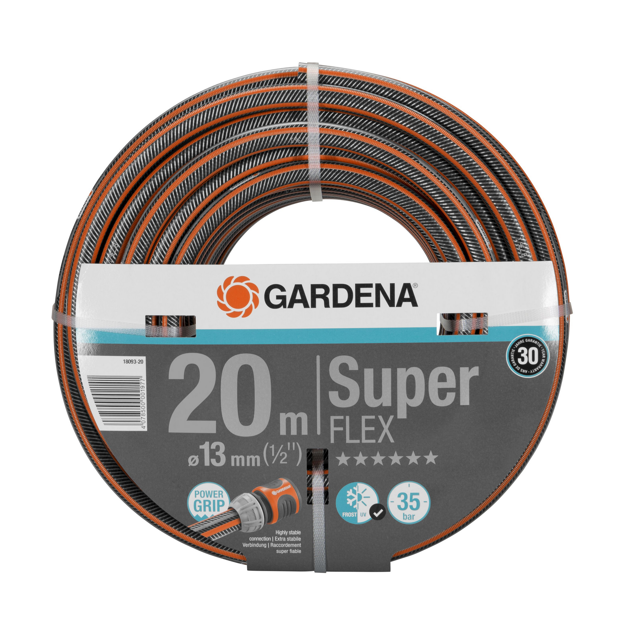 Gardena Gartenschlauch ‚Premium SuperFlex‘ Ø 13 mm (1/2″) 20 m