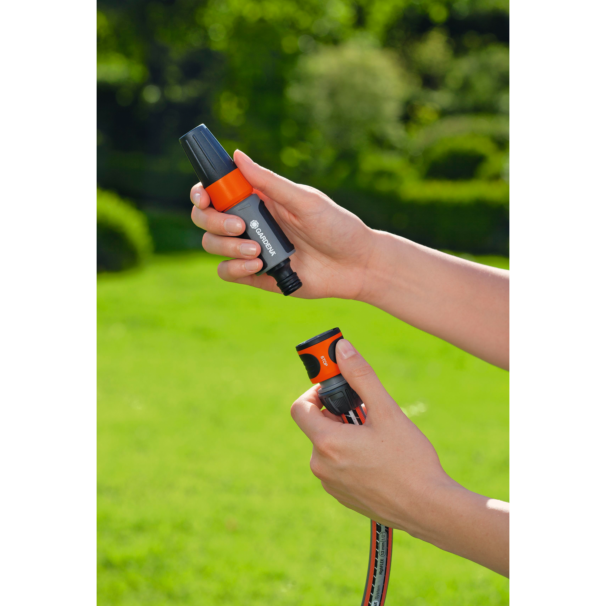 DRAPER Schlauchverbinder Mit Wasser-Stopp Funktion – 1/2 Zoll, Blau, Für Gartenschlauch & Wasserhahn
