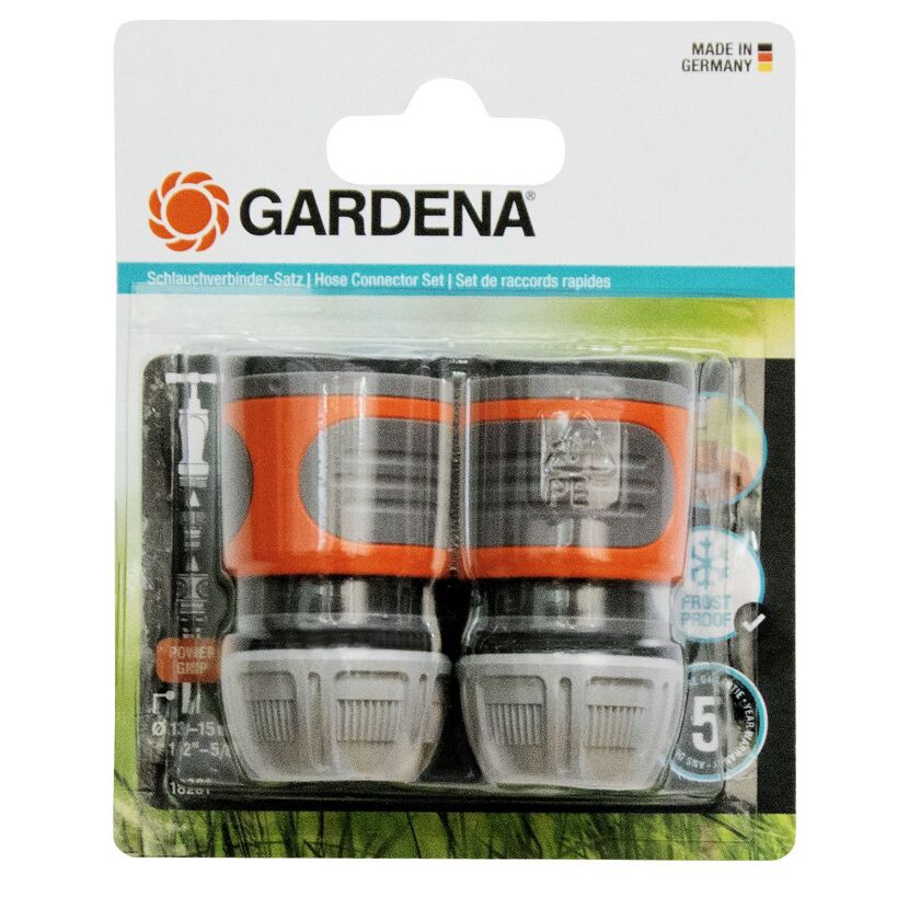 Gardena Schlauchverbinder-Set, 2 Stück, frostsicher