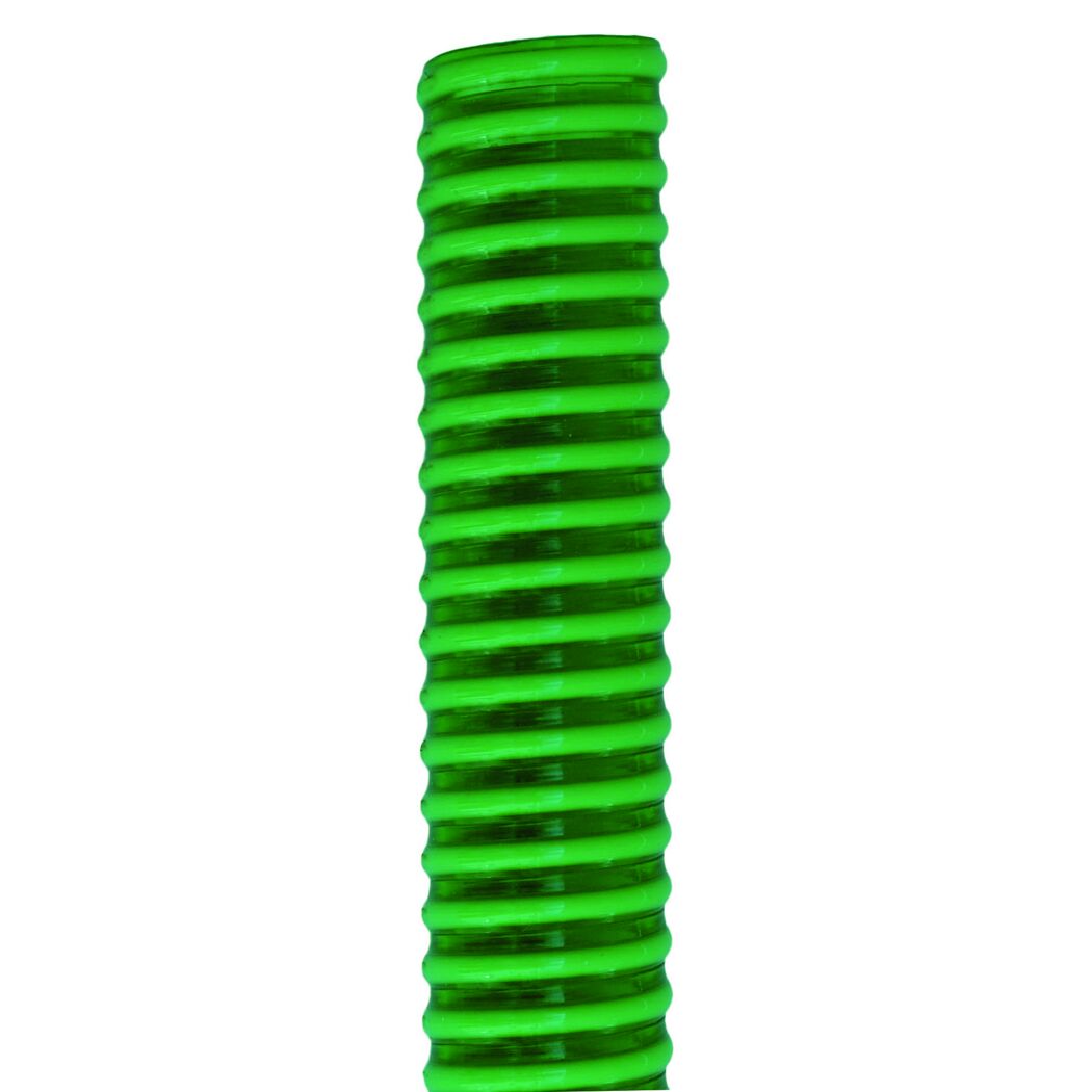 Grüner Spiralschlauch