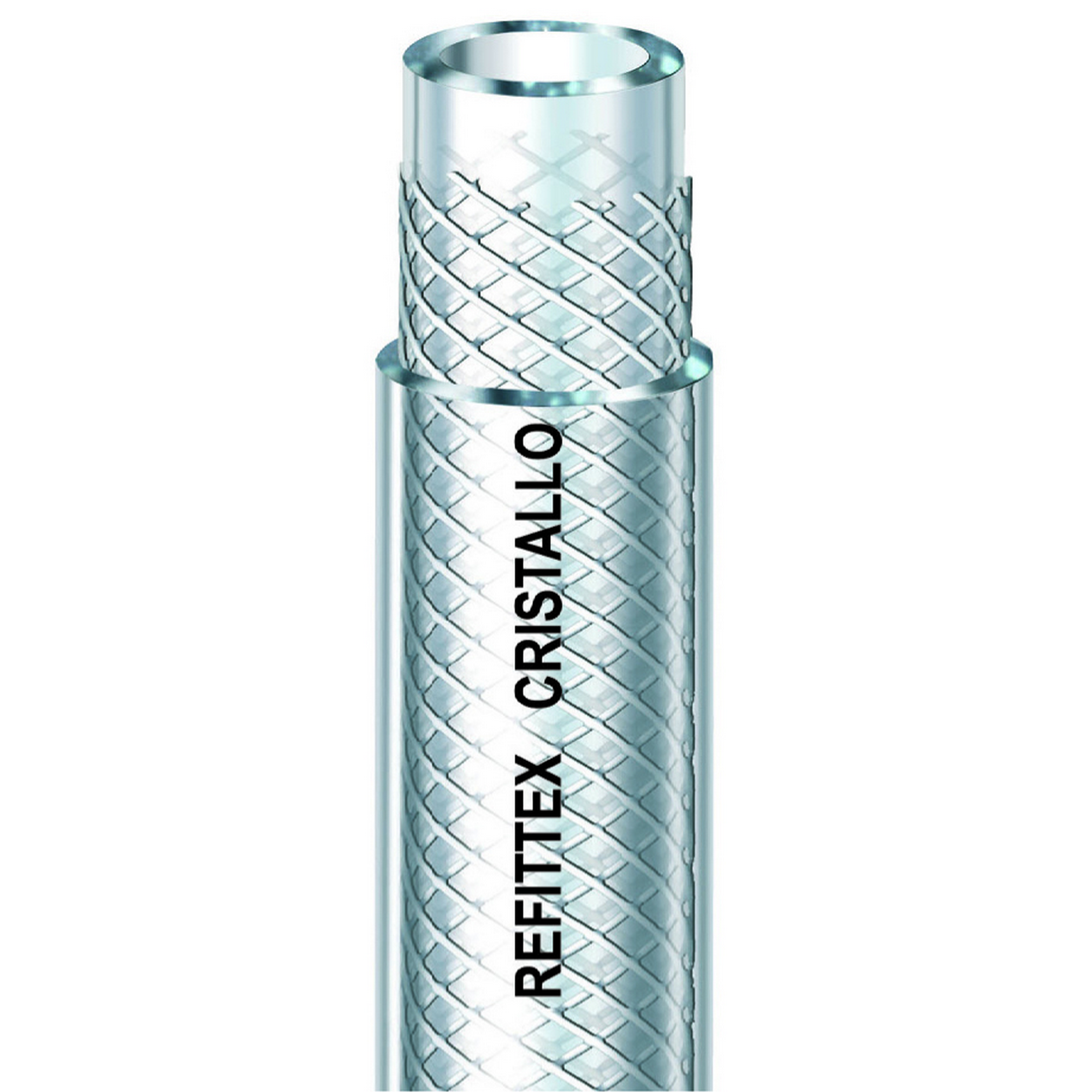 Gewebeschlauch 'Refittex Cristallo' transparent Ø 6 mm (1/4") + product picture
